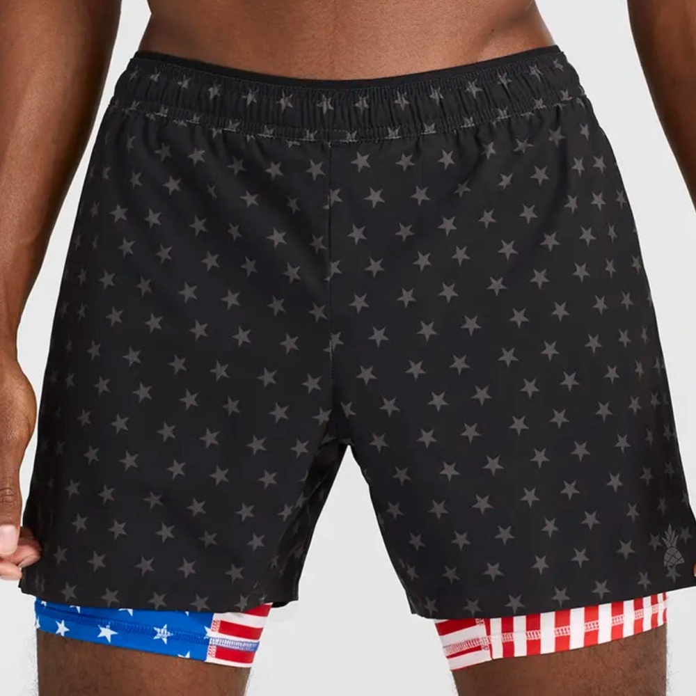 Chubbies Men’s Medium 5.5” Stars/American Flag